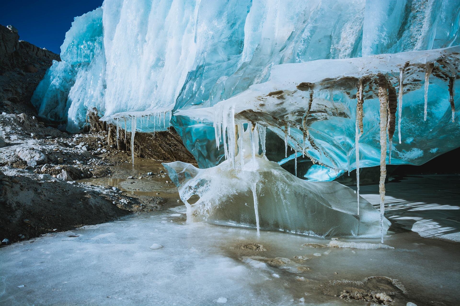 Melting of glaciers