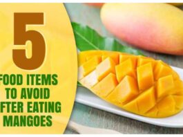 Food Items to avoid after eating mango