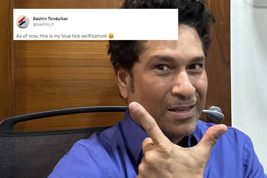 Sachin Tendulkar, Blue Tick, Twitter