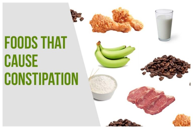 Food Items that cause constipation