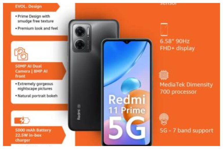 Redmi 11 Prime: वाह, सिर्फ 8,499 रुपये में 5,000mAh बैटरी और 50MP कैमरा वाला फोन ले जाएं घर