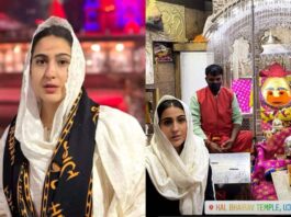 Sara Ali Khan In Ujjain Mahakal Mandir