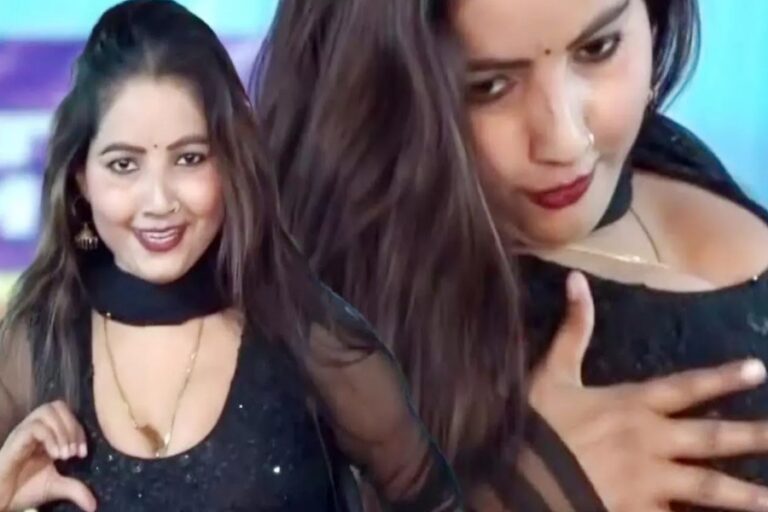 Dancer Sunita Baby का वेस्टर्न ड्रेस में डांस देख चकराया सबका दिमाग, स्टेज पर हंगामा