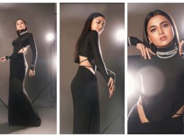 Tejasswi Prakash In Black Gown