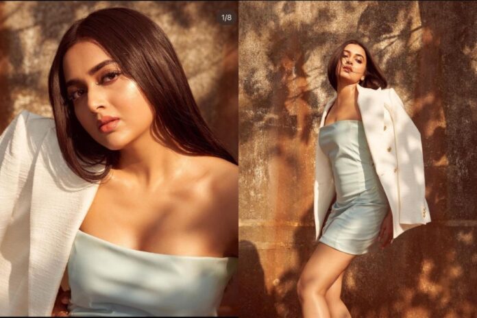 Tejasswi Prakash in Off Shoulder Outfit