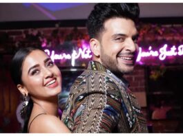 tejasswi prakash dad ask karan to pose for family picture