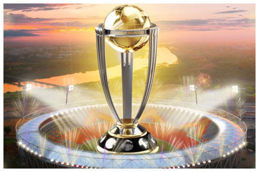 Oneday World Cup trophy launched in space