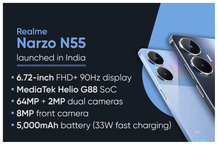 Realme Narzo N55 Offer: रियल मी नार्जो एन55 पर शानदार ऑफर, खासियतें और कीमत के साथ जानें पूरी डिटेल