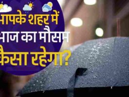 Weather Forecast Update IMD, Aaj Ka Mausam