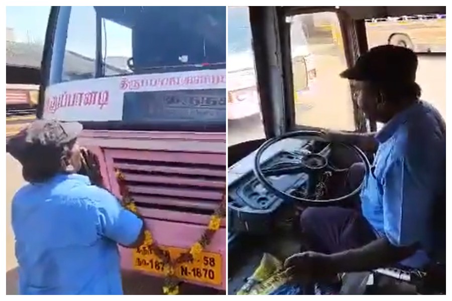 Viral Video of bus driver