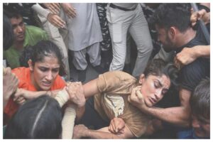 wrestlers protest update