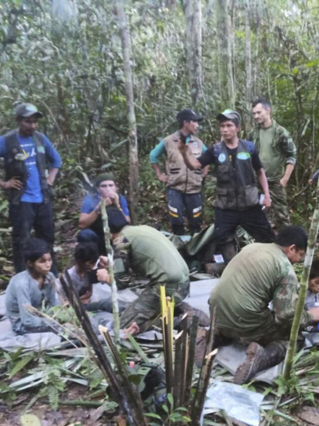 CORRECTION Colombia Plane Crash Children