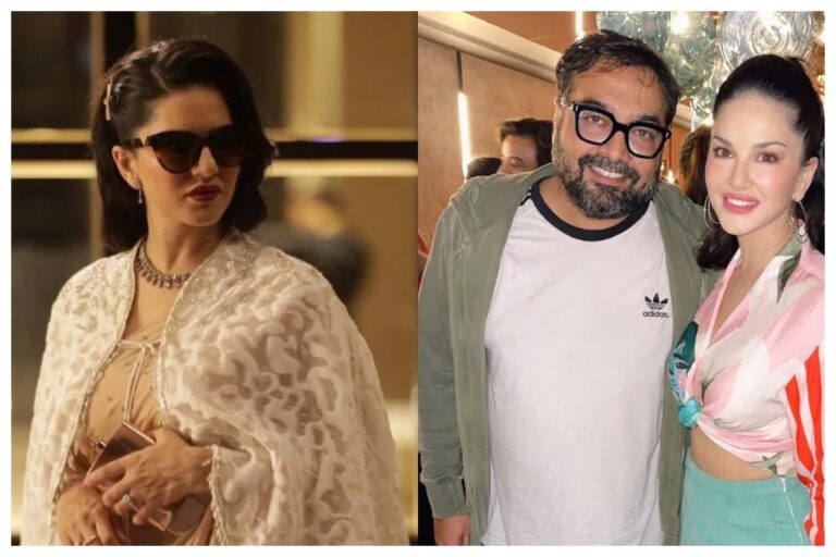 sunny leone shared pictured with anurag kashyap from sydney film festival