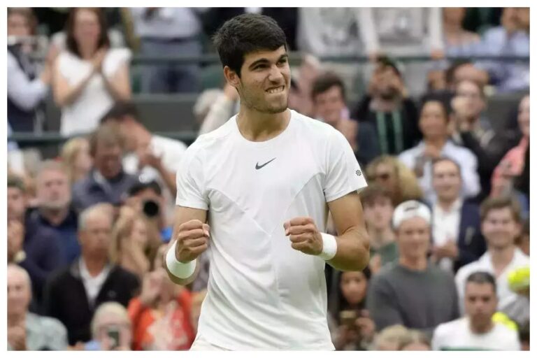 Carlos Alcaraz in wimbledon 2023 pre quarter final
