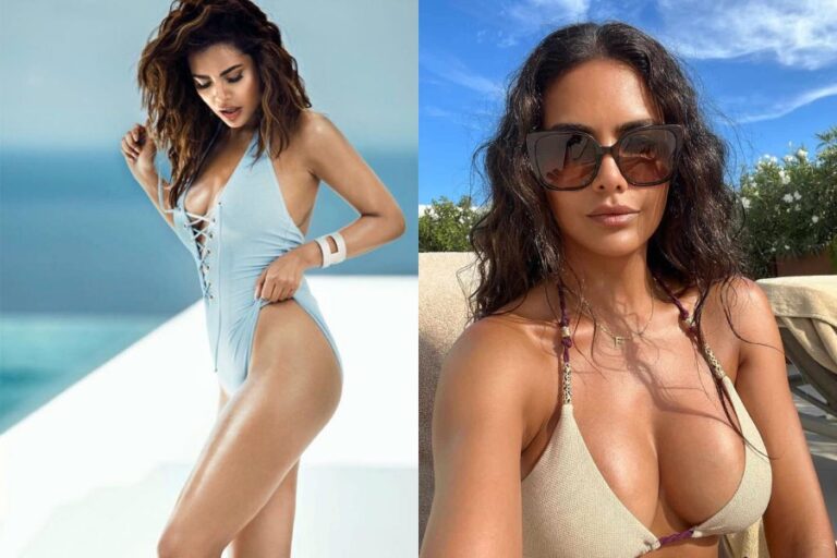 Isha Gupta Looks Stunning In Neon-Pink Bikini