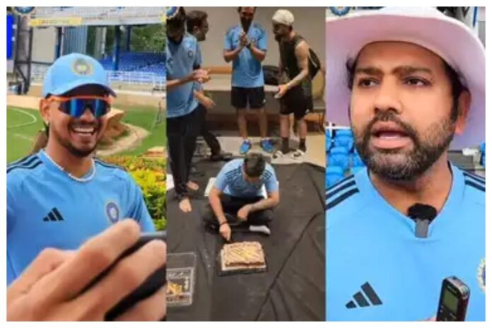 Check out Ishan Kishan birthday's video and Rohit's weird gift from ishan