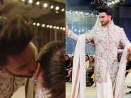 Ranveer Singh Kisses Deepika During Rampwalk