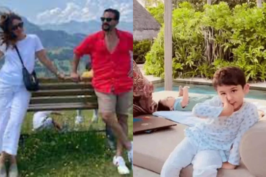 Saif Ali Khan & Kareena Kapoor In Europe