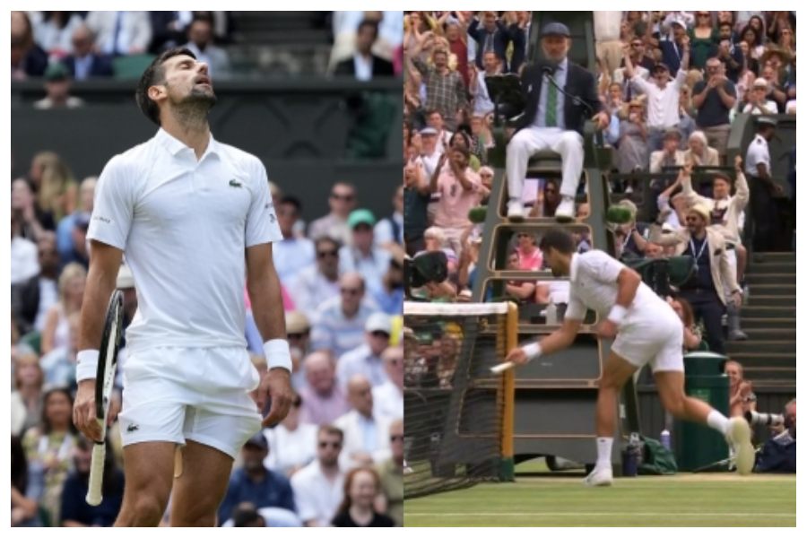 Wimbledon 2023 : Djokovic fined around 6 lakh for breaking tennis after losing finals