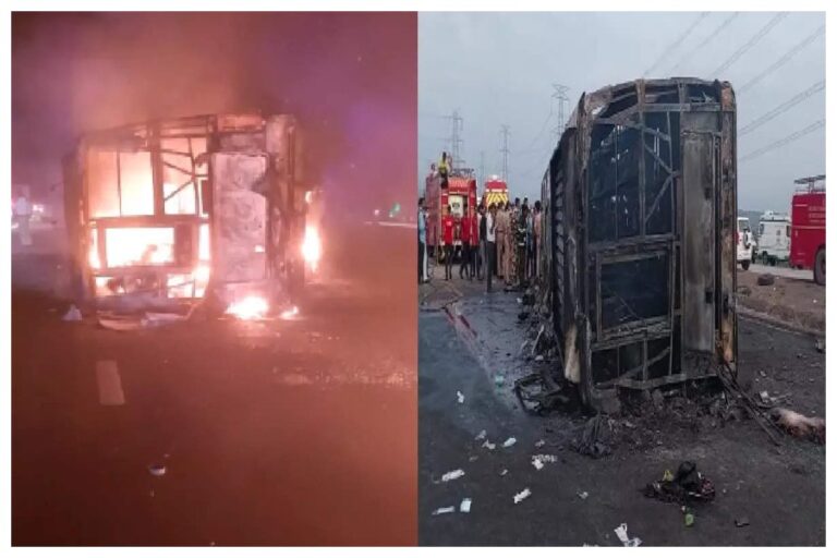 Buldhana Bus Accident: बुलढाणा में एक्सप्रेसवे पर बस में भीषण आग लगने से 25 यात्रियों की मौत