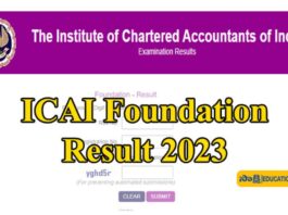 CA Foundation Result 2023 Full Details