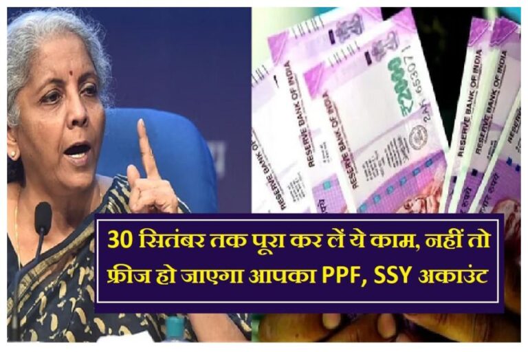 PPF, SSY Account Holders: सावधान, सुकन्या, पीपीएफ योजना समेत ये योजनाधारक 30 सितंबर तक जरूर करें ये काम, नहीं तो अकाउंट हो जाएगा सीज
