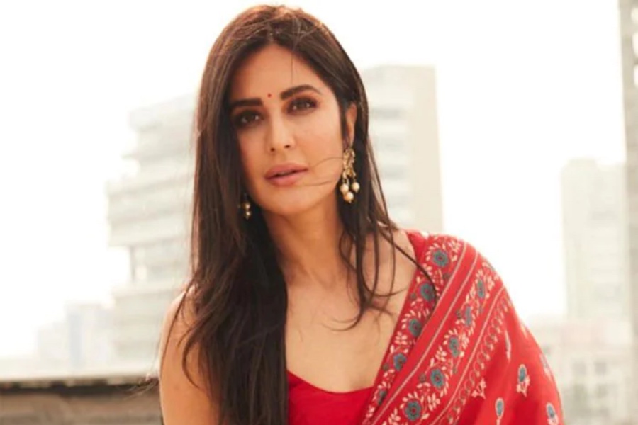 Katrina Kaif In Red Saree