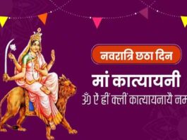 Navratri 6th Day Maa Katyayani