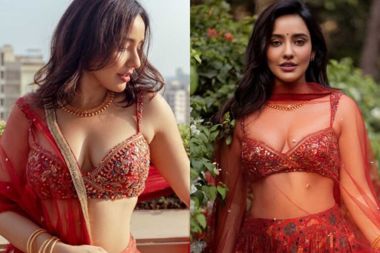 Neha Sharma Saree Look