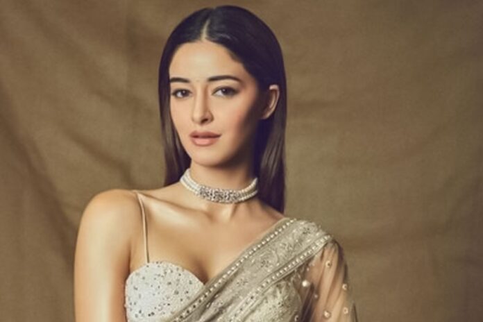 Ananya Panday In Sequin Saree
