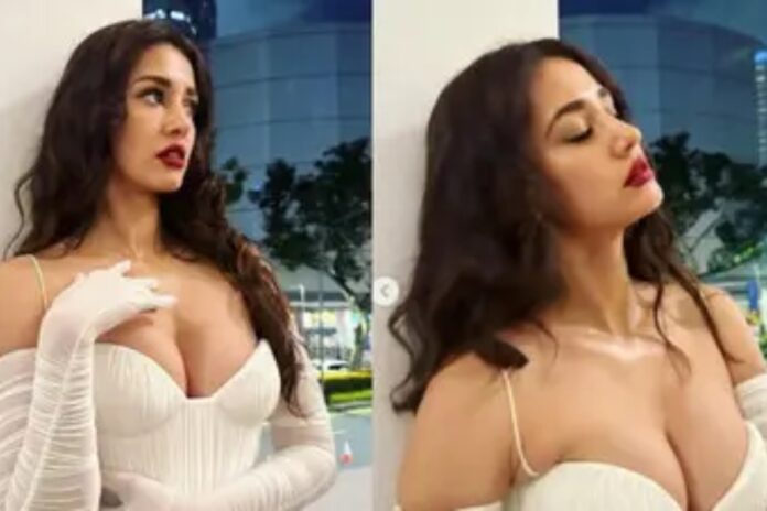 Disha Patani In Bold White Dress