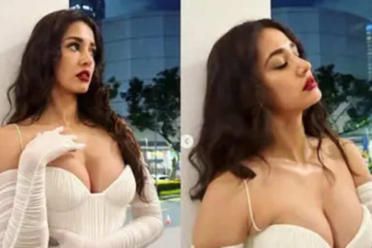 Disha Patani In Bold White Dress
