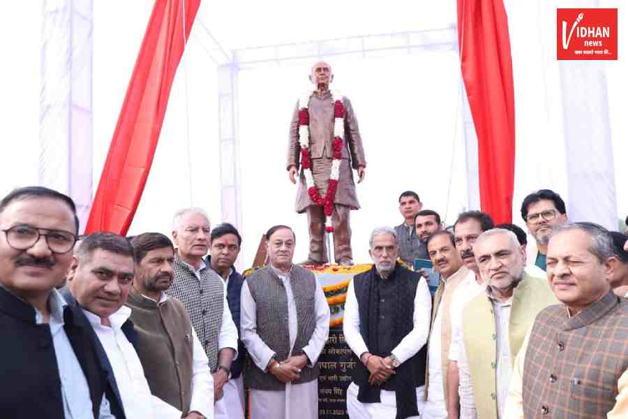 Farmer Leader Chaudhary Bihari Singh Statue Unveiled