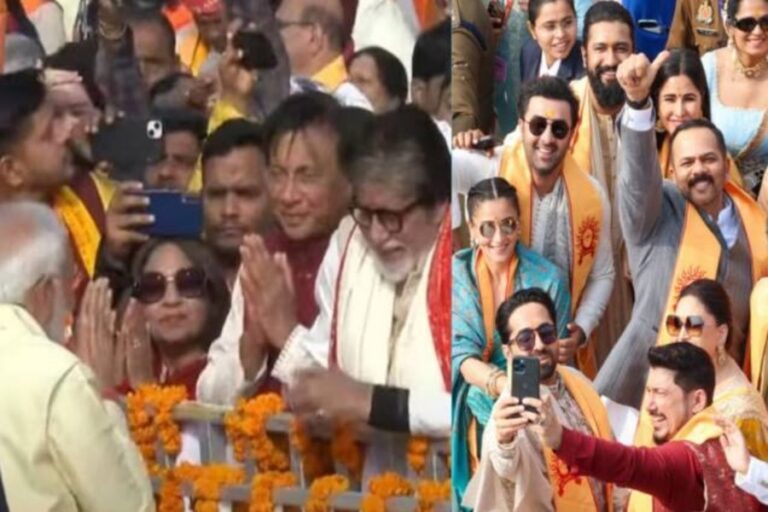 Bollywood in Ram Mandir: राम मंदिर में राममय हुआ बॉलीवुड, भक्ति में डूबे दिखीं कैटरीना और कंगना
