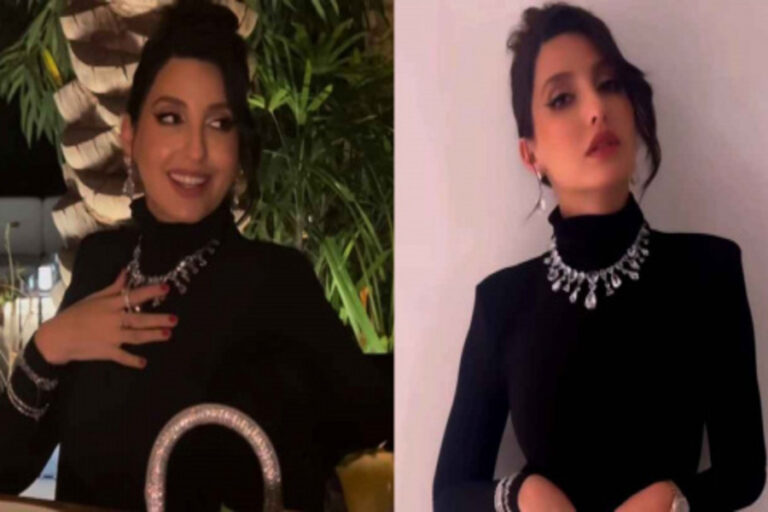 Nora Fatehi Birthday: अपने 32से बर्थडे पर जमकर थिरकीं नोरा फतेही, ब्लैक गाउन में काटा केक