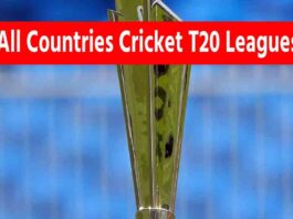 All Countries Cricket T20 Leagues