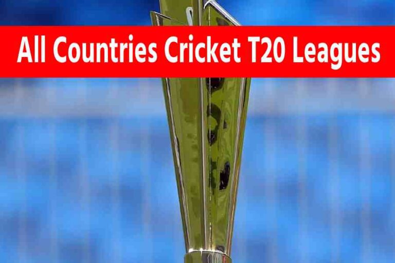 All Countries Cricket T20 Leagues