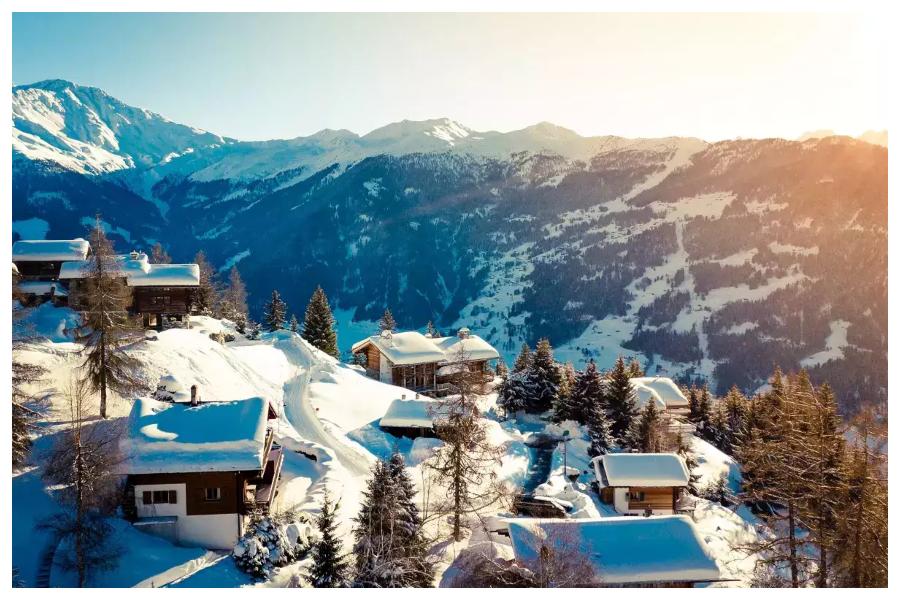 Snowfall On Hills