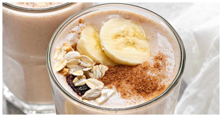 banana shake in breakfast