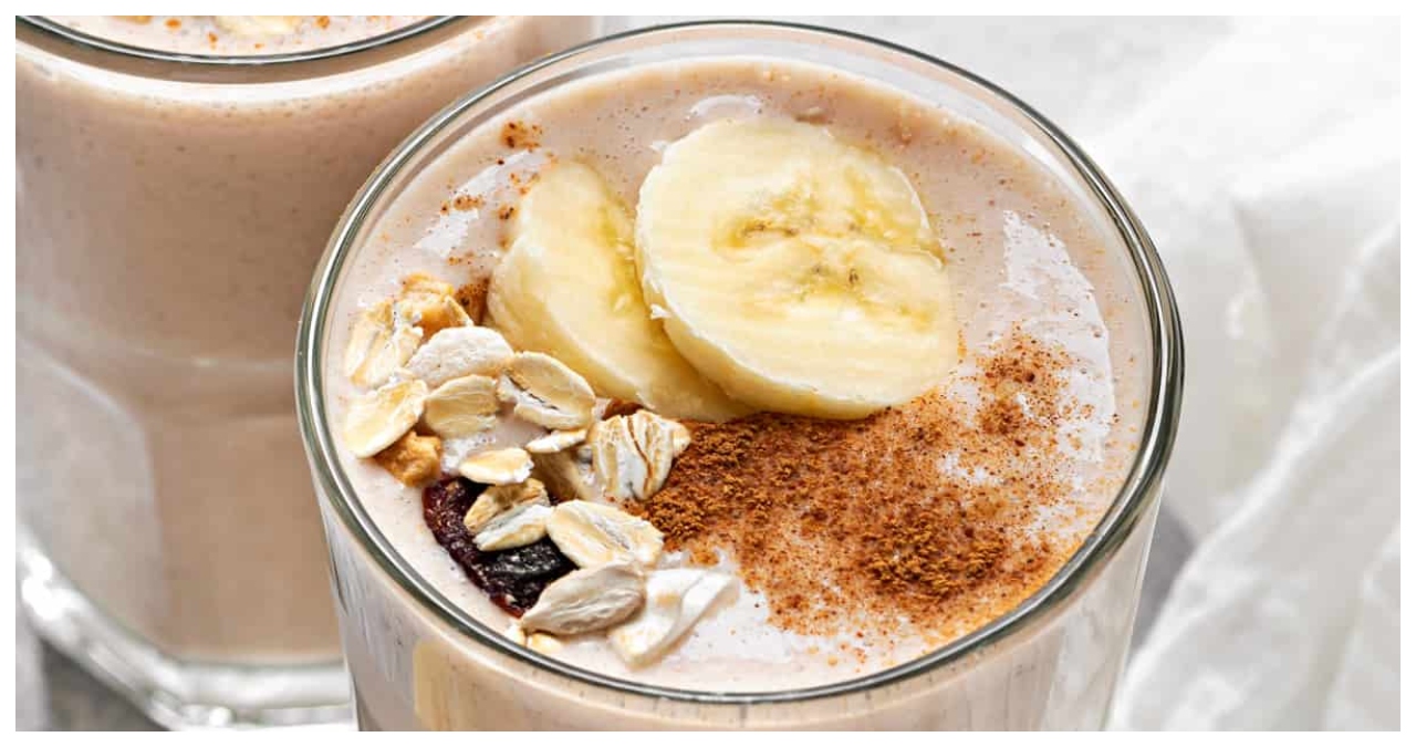 banana shake in breakfast banana shake in breakfast