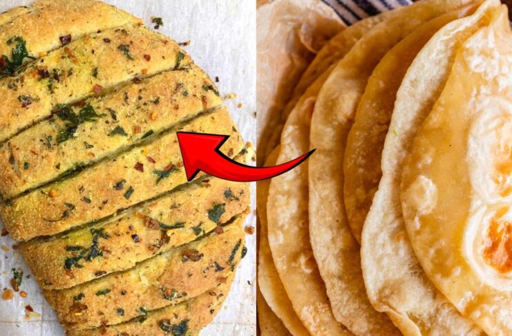 Garlic Bread Using Chapati