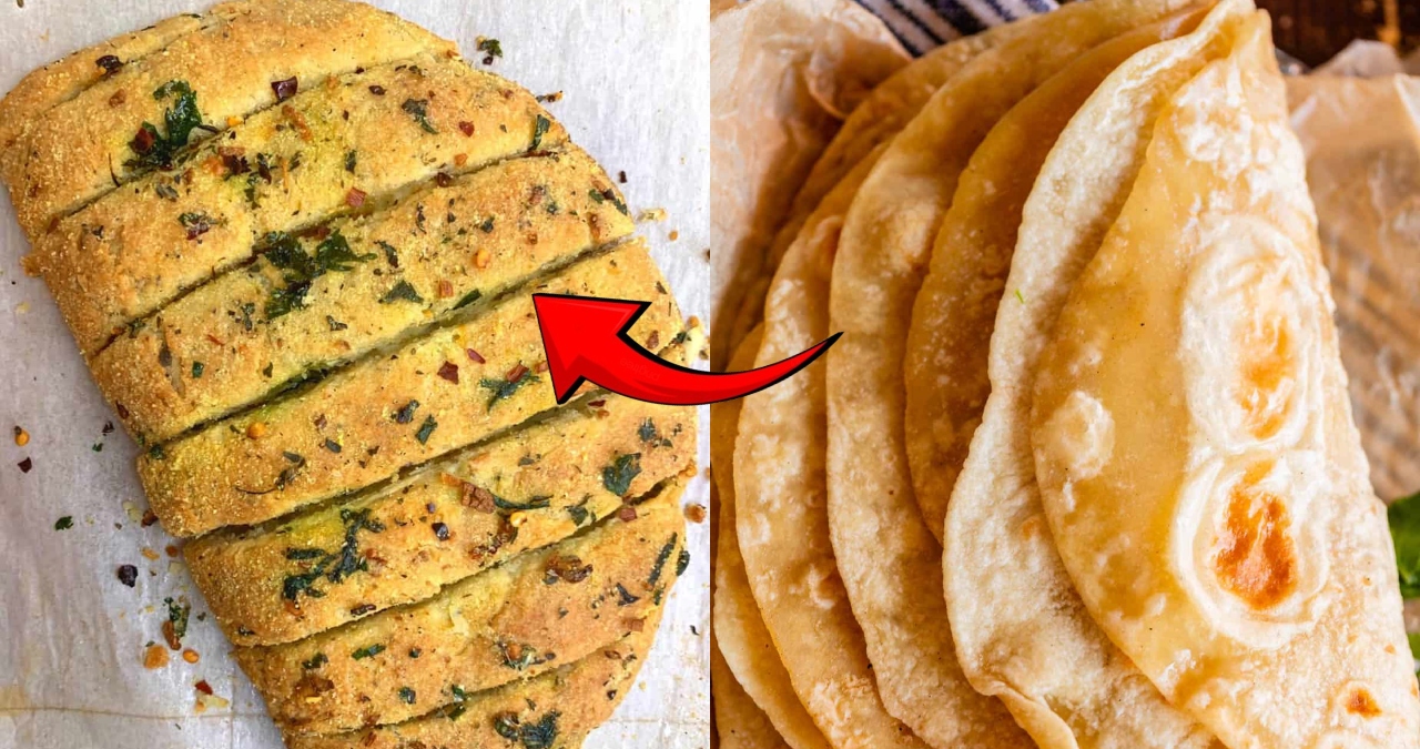 Garlic Bread Using Chapati