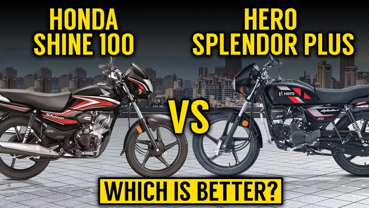 Hero Splendor Plus VS Honda Shine 100