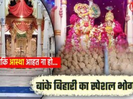 Banke Bihari Mandir Prasad Controversy