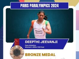 deepthi-jivanji-wins-bronze-medal-400-meter-race-paris-paralympics