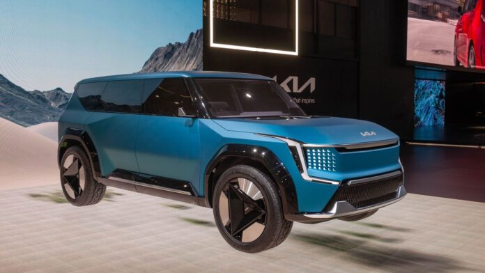 kia-ev9 suv car