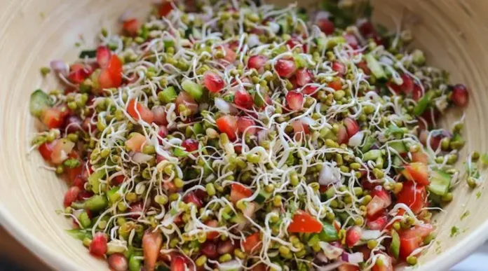 Sprouts Salad Health Tips,moong salad, perfect for health