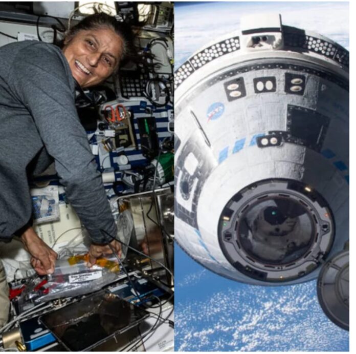 सुनीता-विलियम्स-अंतरराष्ट्रीय-अंतरिक्ष-स्टेशन-पर और कार्गो कैप्सूल