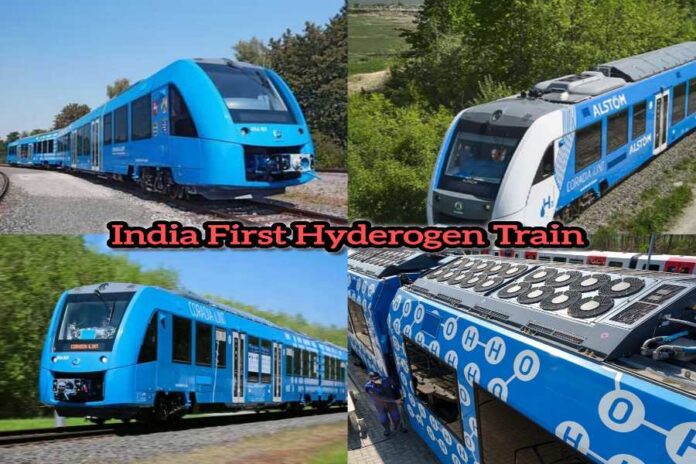 भारत की पहली हाइड्रोजन ट्रेन, जो बिना डीजल और बिजली के हाइड्रोजन फ्यूल से चलेगी, दिसंबर 2024 में पटरियों पर दौड़ने के लिए तैयार।