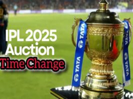 Ipl 2025 Mega Auction Time Change